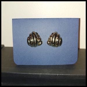 Gold Tone Post Earrings